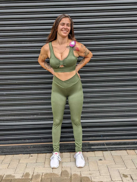 CONJUNTO LEGGING FITNESS SUZUKA VERDE MUSGO COD 9277 - comprar online