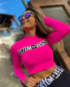 BLUSA DRY FIT MANGA LONGA OREGON PINK NEON VESTEM