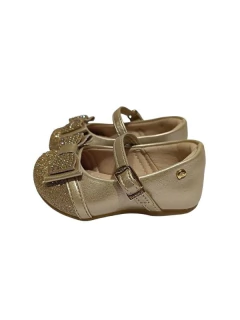 GUILLERMINA PAMPILI MOÑO PIEDRITAS GLITER HEBILLA NENA 18-20 DORADO (PM01038DO)