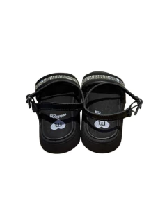 SANDALIA MOLEKINHA FAJA CON PERLAS Y HEBILLA 21-26 NEGRO (MK3113N) en internet