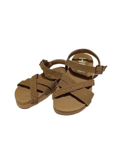 SANDALIA HUILEN UMMA FAJA CRUZADA CON HEBILLA 27-36 CAMEL (HUUMMA/1CA) en internet