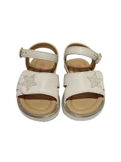 SANDALIA BOTANGUITA MONACO ESTRELLA VELCRO Y HEBILLA 18-22 BLANCO (BOMONABL) - comprar online