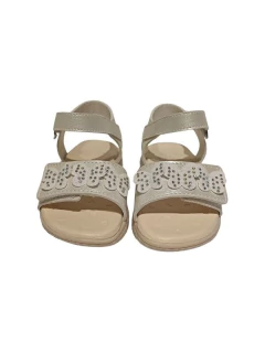 SANDALIA PAMPILI FAJA MARIPOSAS FLOR ABROJOS SINTETICO NENA 20-25 BLANCO (PM3008BL) - comprar online