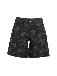 BERMUDA CHIMOLA JEAN ESTAMPADA (CH26PAT29) - tienda online