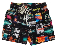 SHORT BAÑO FLIRTY ESTAMPADA CON IMAGENES (FL25960)