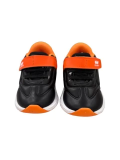 ZAPATILLA KIDY DEPORTIVA CON ABROJO Y ELASTICO 18-23 NEGRO NARANJA (KD60007NNA) en internet