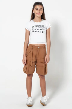 BERMUDA COMBUSTION UNISEX SELF GABARDINA CARGO (CB2597259)