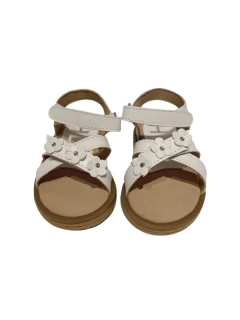 SANDALIA HUILEN 2 ABROJOS FLOR VESTIR SINTETICO 18-20 BLANCO (HUBARIBL) - comprar online