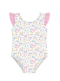 MALLA GEPETTO BEBA ENTERIZA CON VUELOS ESTAMPA FLORES (GT281362)