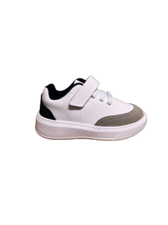 ZAPATILLA MOLEKIÑA ELASTICO URBANA ABROJO 21-27 BLANCO GRIS (MK1110BGR)