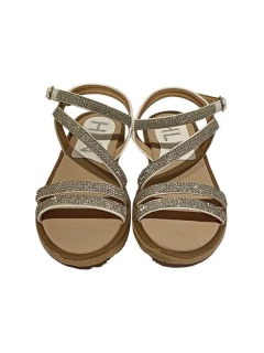 SANDALIA HUILEN TIRAS HEBILLA BRILLANTE SINTETICO 27-36 BLANCO (HULUMA/1BL) - comprar online