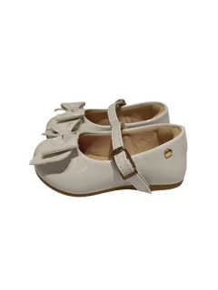 GUILLERMINA PAMPILI DOS MOÑOS HEBILLA NENA 18-20 BLANCO (PM01063BL)