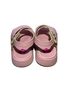 SANDALIA MOLEKINHA FAJA CUZADA CORAZON CON HEBILLA 20-26 ROSA (MK3111RS) en internet