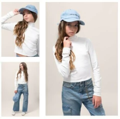 POLERA CP NENA MODAL GAMUZADA LISA (CP241209) - comprar online