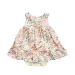 VESTIDO PILIM S/M ALGODON FLORES (PI262300) - comprar online