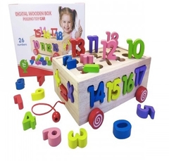 CARRO LOVE MADERA NUMEROS (LOMA02) - comprar online