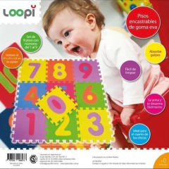 PISO LOVE GOMA EVA NUMEROS (LO807R)
