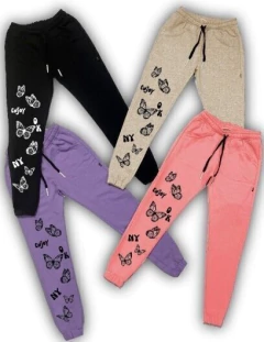 JOGGING COMPACTO NENA RUSTICO ESTAMPA MARIPOSAS (COM253278) - comprar online