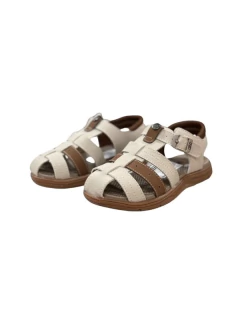 SANDALIA KIDY FRANCISCANA CON HEBILLA 23-28 NATURAL (KD99509NA) - comprar online