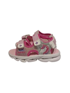 SANDALIA FOOTY L-SUN CON LUZ Y TRES ABROJOS UNICORNIO 26-35 (FS1147/1)