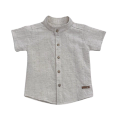 CAMISA PILIM M/C BEBE CUELLO MAO (PI261338) - comprar online