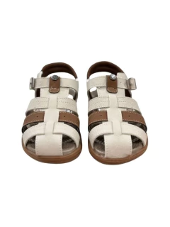 SANDALIA KIDY FRANCISCANA CON HEBILLA 23-28 NATURAL (KD99509NA) en internet