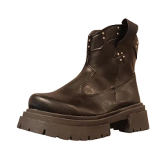 BOTA MAIL CAÑA MEDIA CON TACHAS Y CIERRE 29-36 NEGRO (MROK12/1N)