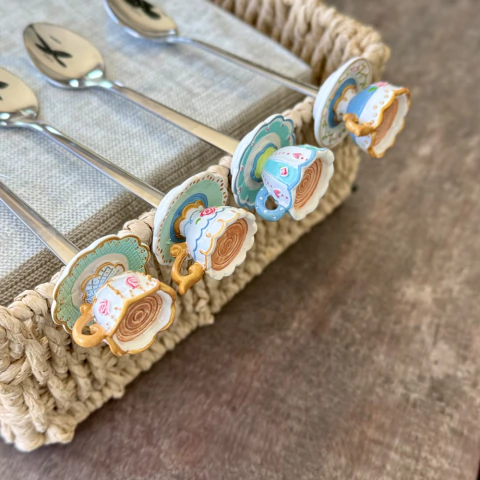 Cucharas de té "Tacitas" set 4 unidades - comprar online