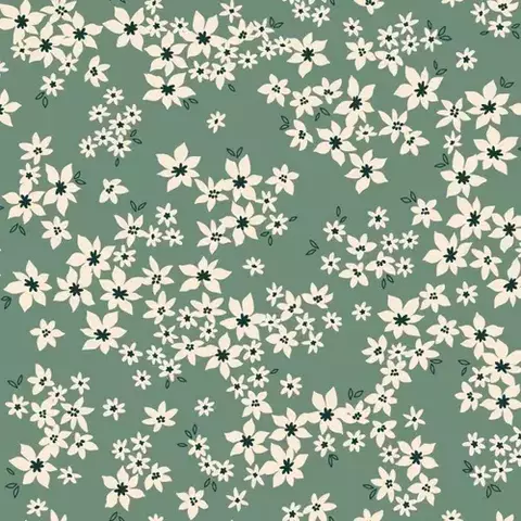 Mantel Flor blanca fondo verde ULTIMAS UNIDADES - comprar online