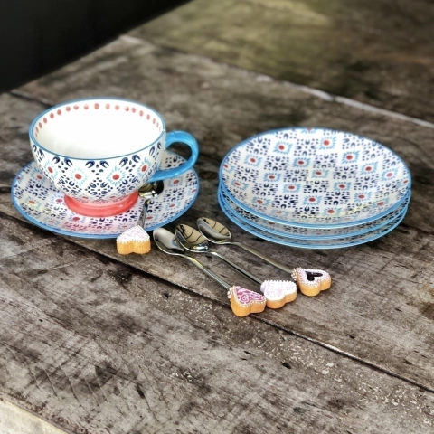 Plato estampado circular "India" - TZIN