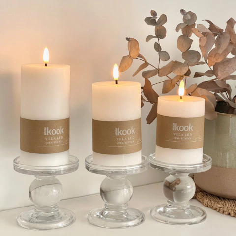 Vela LED de Cera