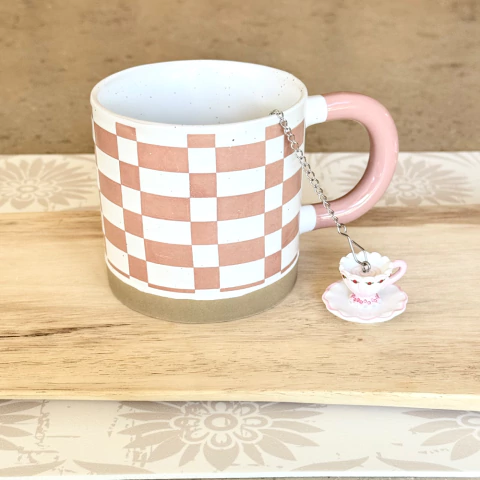 Taza Rectángulos Rosas T-RECRO - comprar online