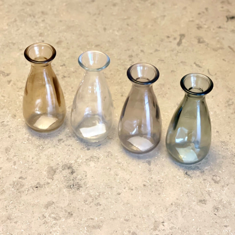 Florero de Vidrio Bajo - COLORES NUEVOS! - comprar online