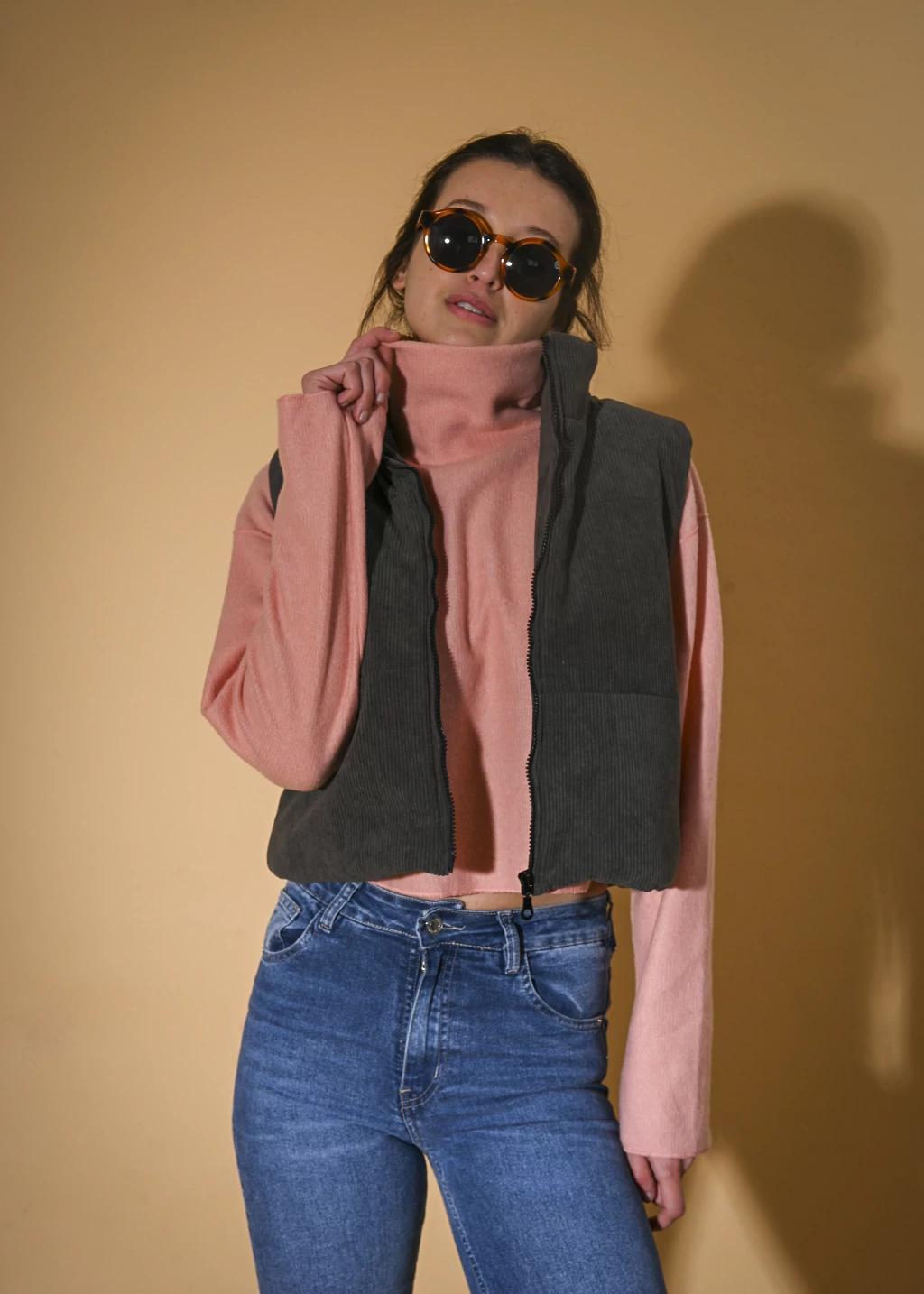 Chaleco crop mila