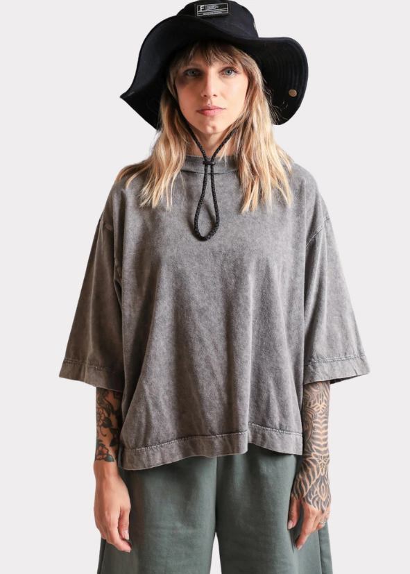 Remera over wash