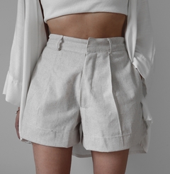 Shorts Alfaiataria Charlotte - Linho