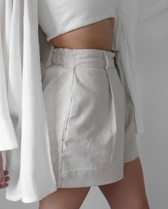 Shorts Alfaiataria Charlotte - Linho - comprar online