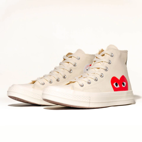 Converse Chuck Taylor All Star 70 Hi Comme des Garcons PLAY White (150205C)