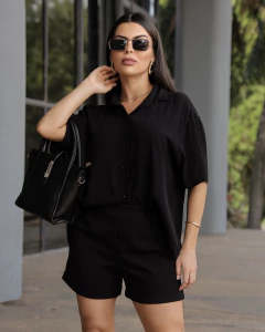 Camisa Oversized viscolinho - Atenas - Loja Amaranto - Moda Feminina