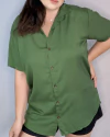 Camisa oversized viscolinho - Atenas