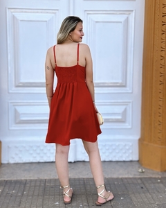 Vestido Curto alcinha - Alba - Loja Amaranto - Moda Feminina