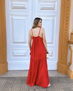 Vestido Longo solto alcinha - Nysa - comprar online