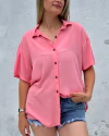 Camisa oversized viscolinho - Atenas