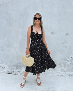 Vestido alça e amarração- Liberty - comprar online