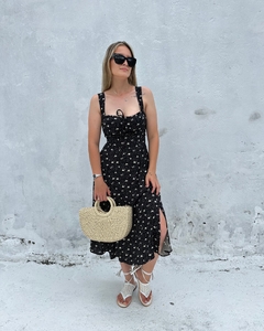 Vestido alça e amarração- Liberty - loja online