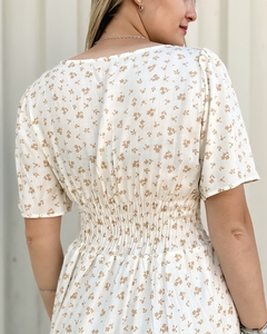 Imagem do Vestido decote quadrado e manguinha- Liberty