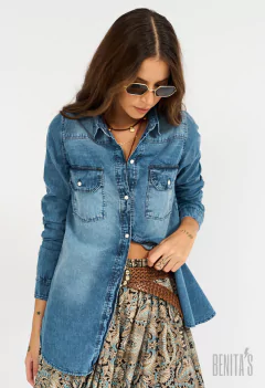 Camisa Batriz - Azul - comprar online