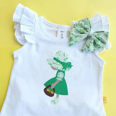 Conjunto Saia Baby Camponesa Verde - comprar online