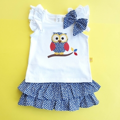 Conjunto Saia Baby Coruja