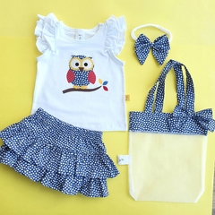 Conjunto Saia Baby Coruja na internet